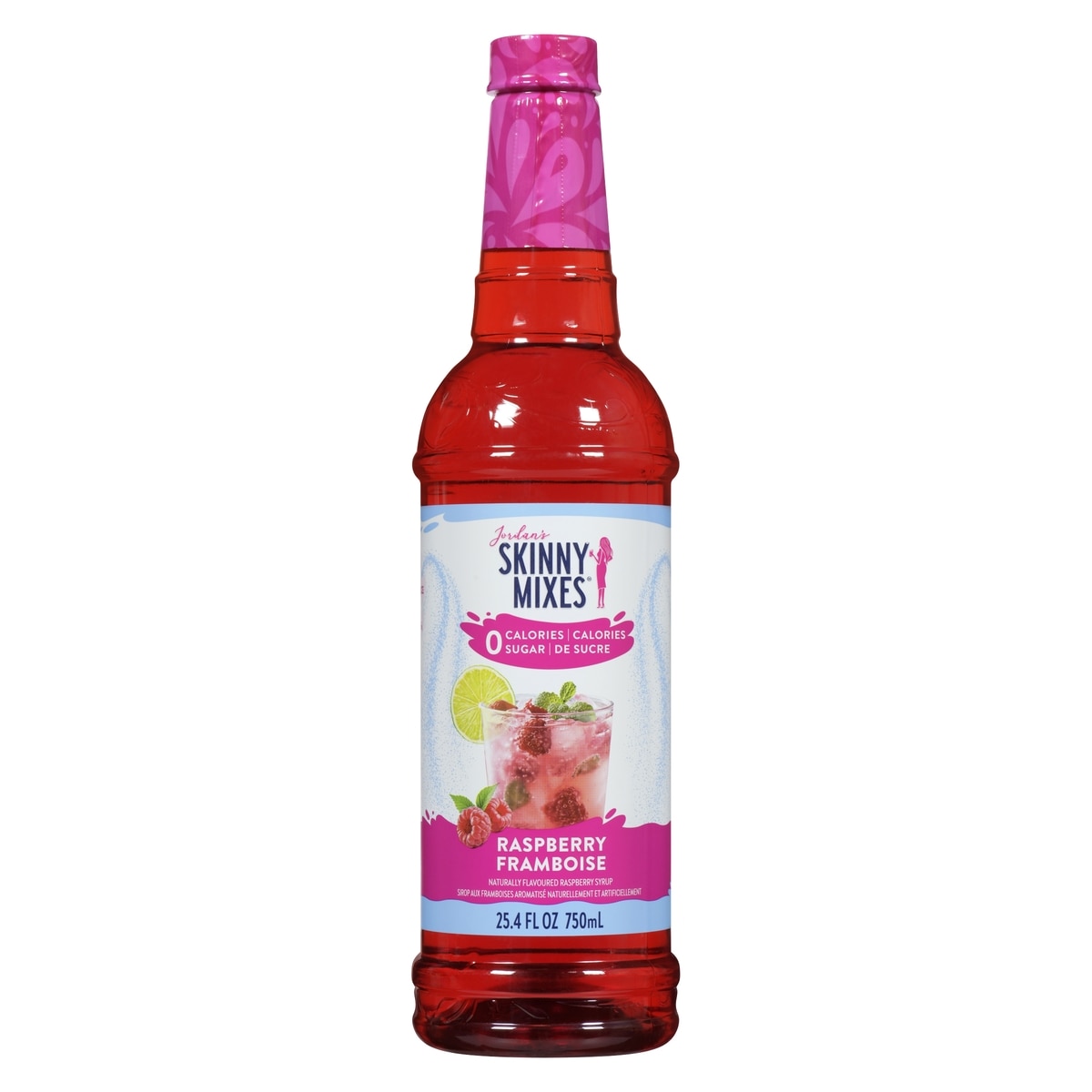 Skinny Syrup Sirop aux framboises aromatisé naturellement et artificiellement 750 ml, 1,00 $/100ml