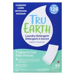 Tru Earth Détergent à lessive feuilles 64 ea, 0,39 $/1ch