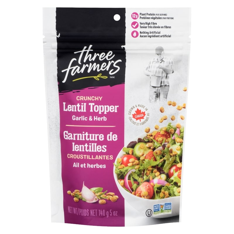 Crunchy Lentils Salad Topper Herb & Garlic