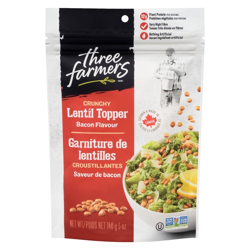 Crunchy Lentils Salad Topper Bacon Flavour