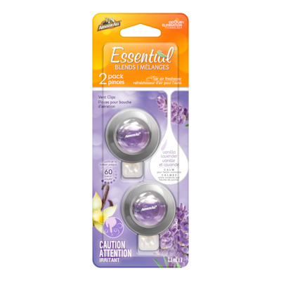 Armor All Essential Blends Air Freshening Vent Clip – Vanilla Lavender Scent. 1 ea, $7.00/1ea