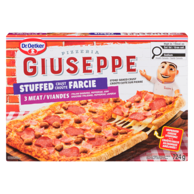 Dr. Oetker Pizza en croûte farcie 3 viandes 724 g, 1,10 $/100g