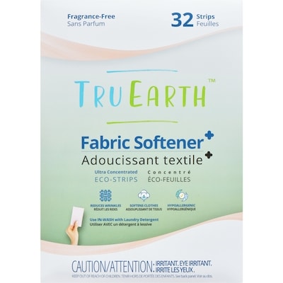 Tru Earth Fabric Softener⁺ Ultra Concentrated Eco-Strips Fragrance-Free 32 ea, $0.53/1ea