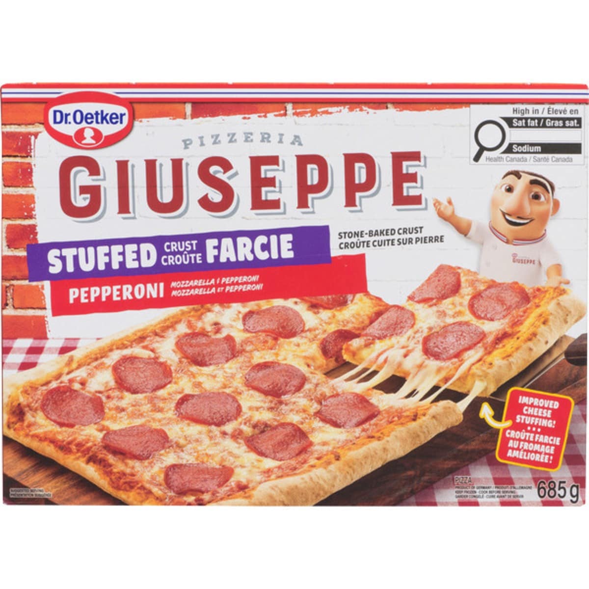 Dr. Oetker Giuseppe Pizzeria Stuffed Crust, Pepperoni