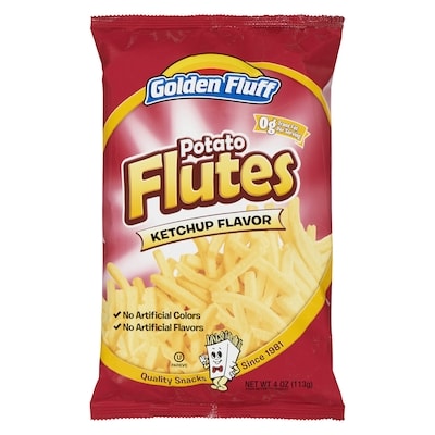 Flûtes de pommes de terre ketchup