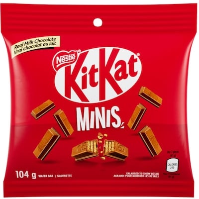 Nestlé KitKat Chocolate Minis 104 g, $4.32/100g