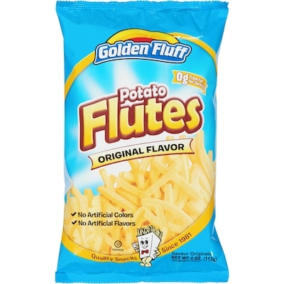 Golden Fluff Potato Flutes Original 113 g, $5.30/100g