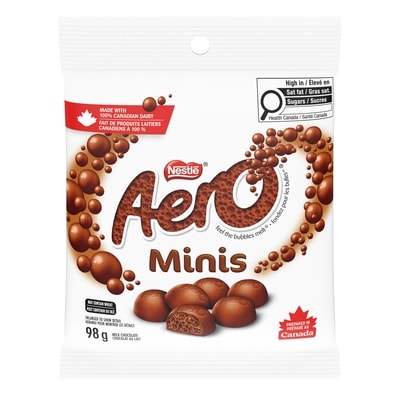 Aero Aero Milk Chocolate Minis 98 g, $5.09/100g