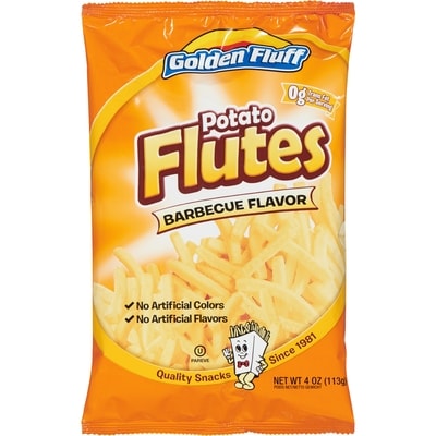 Golden Fluff Potato Flutes Barbecue  113 g, $5.30/100g