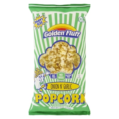Golden Fluff Popcorn Onion N' Garlic Party Size 170 g, $3.52/100g