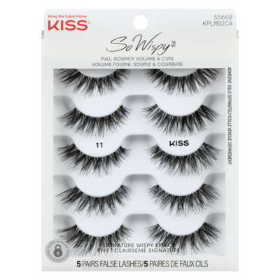 Kiss Lot de faux cils, 5 paires 1 ea, 19,99 $/1ch