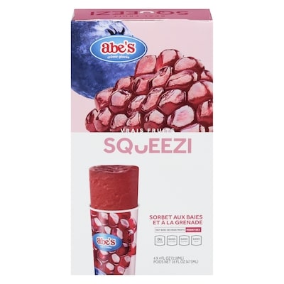 Abes Squeezi sorbet aux baies et à la grenade 113 g, 7,07 $/100g