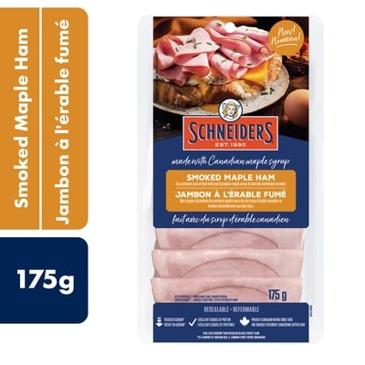 Schneiders Tranches de jambon fumé à lérable 175 g, 4,57 $/100g