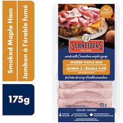 Schneiders Tranches de jambon fumé à lérable 175 g, 4,57 $/100g
