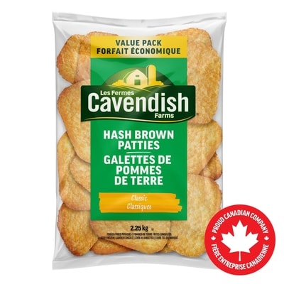 Les Fermes Cavendish Galettes de pommes de terre classique format club 2.25 kg, 0,44 $/100g