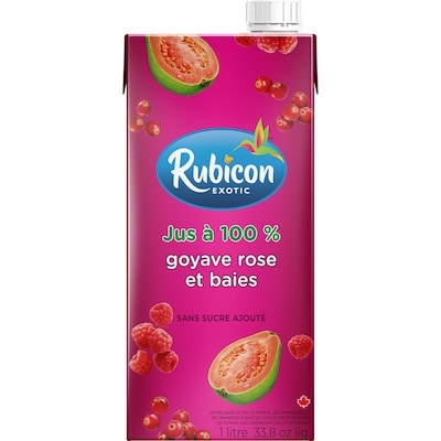 Rubicon Mélange de jus à 100 % à la goyave rose et aux baies 1 l, 0,33 $/100ml