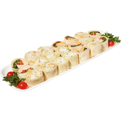 null 24hr Notice Required - Pinwheel Wrap Platter 1.18 kg, $2.12/100g