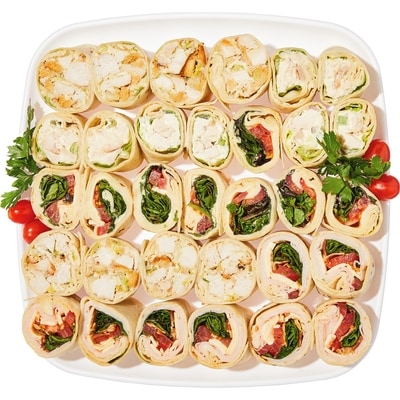 null Avis min de 24 h requis - Plateau de roulés en tranches 1 kg, 2,50 $/100g