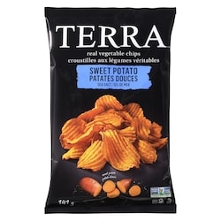 Terra Croustilles aux légumes patates douces ondulées 141 g, 4,26 $/100g