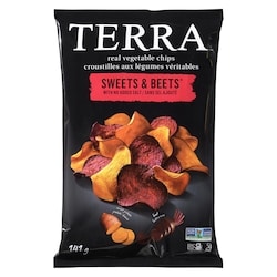 Terra Croustilles aux légumes patates douces et betteraves 141 g, 4,26 $/100g