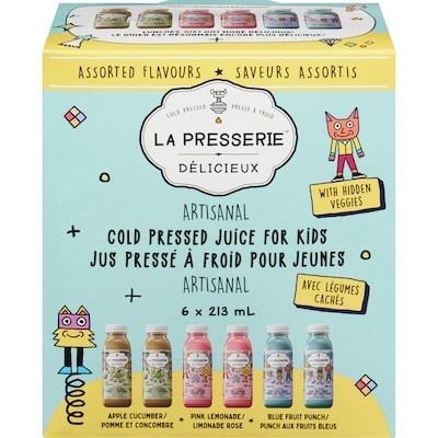 La Presserie Cold Pressed Juice For Kids Assorted Flavours 213 ml, $12.20/100ml