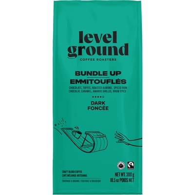Level Ground Craft Blend Coffee Bundle Up Dark Whole Bean 300 g, $5.00/100g