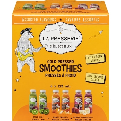 La Presserie Cold Pressed Smoothies Assorted Flavours 213 ml, $12.20/100ml