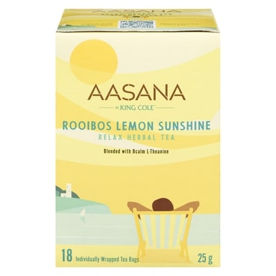 Aasana Relax Herbal Tea Rooibos Lemon Sunshine 25 g, $27.96/100g