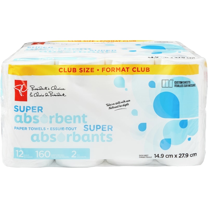 Club Size Super Absorbent Paper Towels