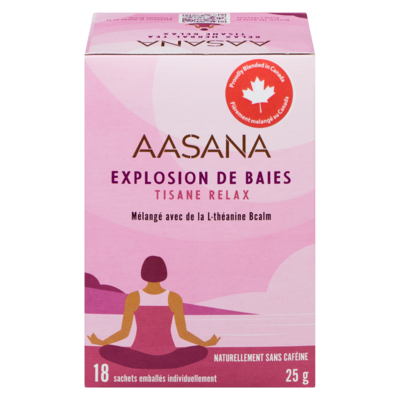 Aasana Tisane relax explosion de baies 25 g, 27,96 $/100g