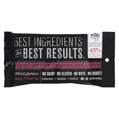 Pure Food Semi - Sweet Chocolate Chips 255 g, $3.72/100g