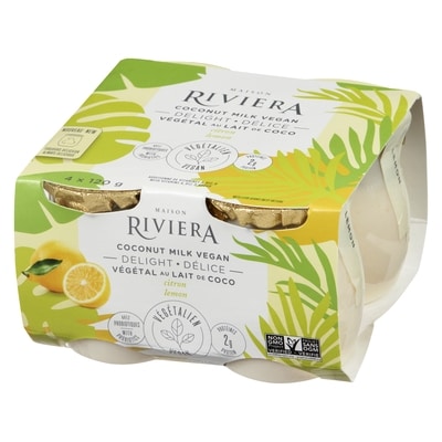 Délice végétal au lait de noix de coco citron