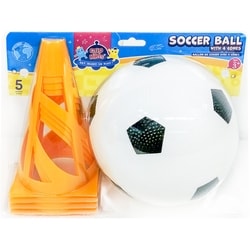null Soccer Ball With 4 Cones 1 ea, $12.00/1ea