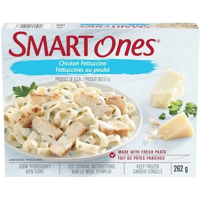Smart Ones Chicken Fettuccine Frozen Meal 262 g, $1.72/100g