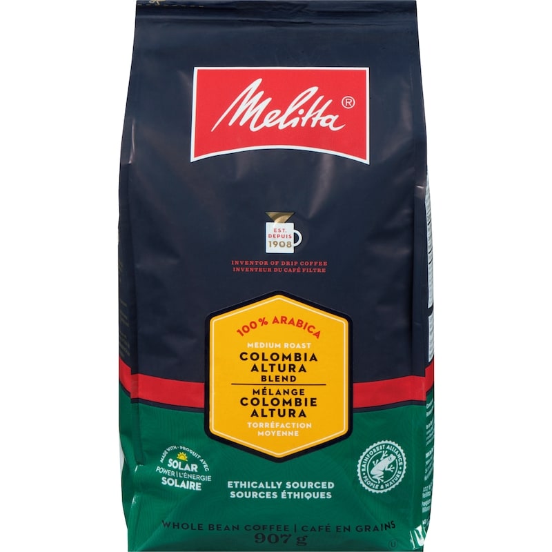 Whole Bean Coffee Medium Roast Colombia Altura Blend