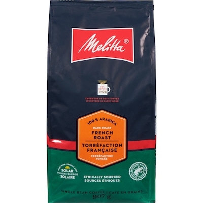 Melitta Café en grains torréfaction française torréfaction foncée 907 g, 3,86 $/100g