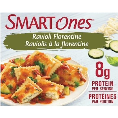 Smart Ones Repas Surgelé, Raviolis À La Florentine, Boîte 241 g, 1,87 $/100g