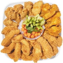 null 24hr Notice Required - Wings & Strips Sampler Platter 1980 g, $2.27/100g