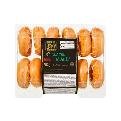 Farmer's Market Glazed Doughnuts 552 g, $0.99/100g