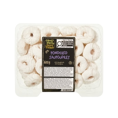 Farmer's Market Powdered Mini Doughnuts 600 g, $1.00/100g