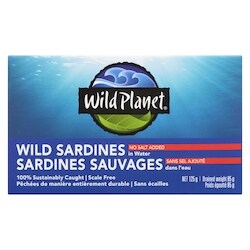 Wild Sardines In Water No Salt Added