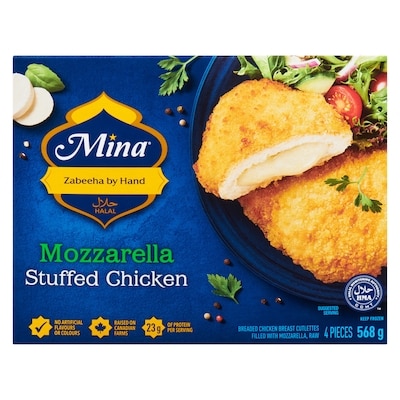 Mina Halal Mozzarella Stuffed Chicken 568 g, $2.64/100g