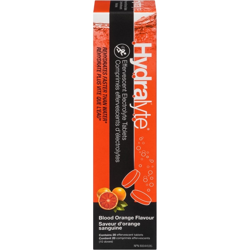 Effervescent Electrolyte Tablets Blood Orange Flavour