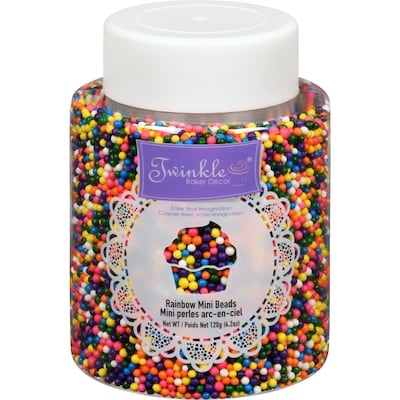 Twinkle Baker Decor Rainbow Mini Beads 120 g, $3.33/100g