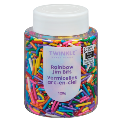 Twinkle Baker Décor Vermicelles arc-en-ciel 120 g, 2,92 $/100g