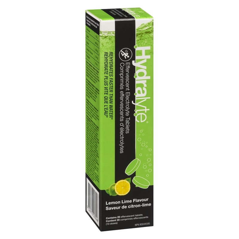 Effervescent Electrolyte Tablets Lemon Lime Flavour