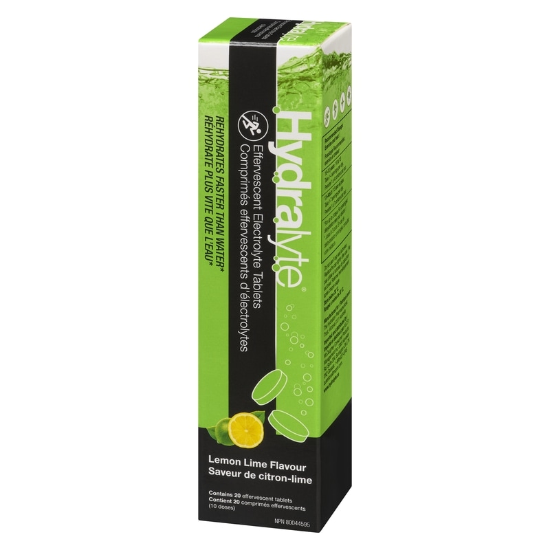 Effervescent Electrolyte Tablets Lemon Lime Flavour