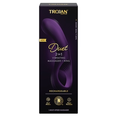 Trojan Duet 2in1 Vibrating Massager + Ring 1 ea, $54.99/1ea