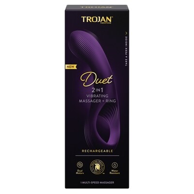 Trojan duo 2en1 vibromasseur + anneau 1 ea, 54,99 $/1ch