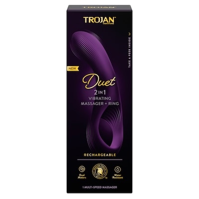 Trojan Duo 2 en 1 vibromasseur + anneau 1 ea, 54,99 $/1ch